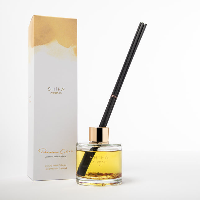 Persian Chai Reed Diffuser | Jasmine, Ylang-ylang & Violet | Take time to destress