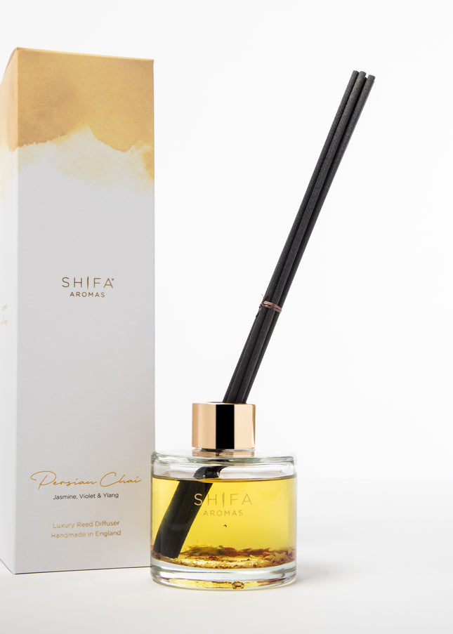 Persian Chai Reed Diffuser | Jasmine, Ylang-ylang & Violet | Take time to destress