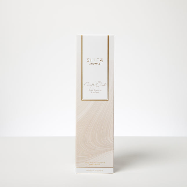 Cafe Oud - Essential Oil Reed Diffuser | Bergamot, Pimento, Oud and Davana