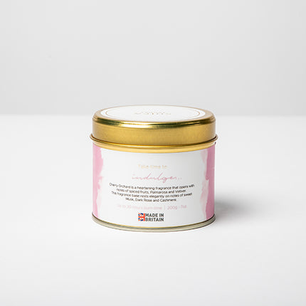 Cherry Orchard Tin Candle