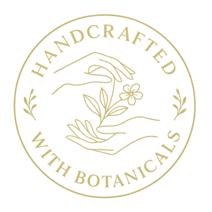 luxury icon showing product is hand-crafted with botanicals