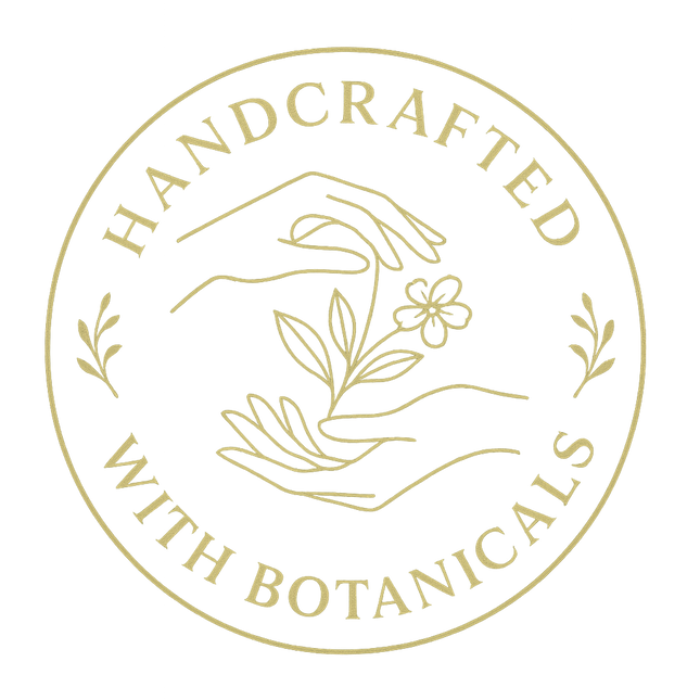 luxury icon showing product is hand-crafted with botanicals